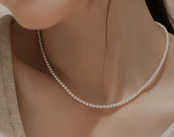 パールネックレス レディース シンプル 上品 フェイクパール 首飾り フォーマル アクセサリー