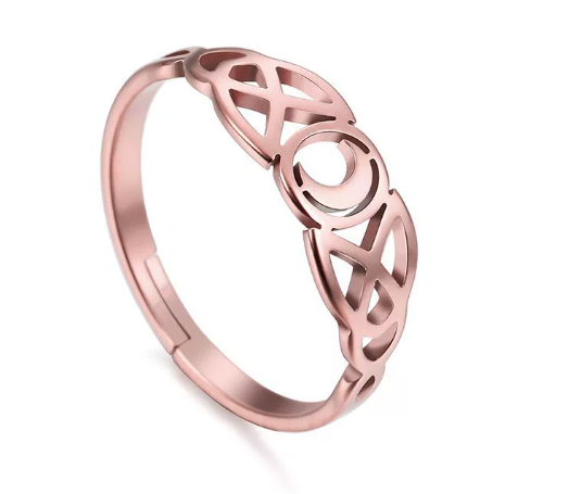 デザインリング レディース シンプル フリーサイズ シルバーカラー ゴールドカラー 上品 アクセサリー